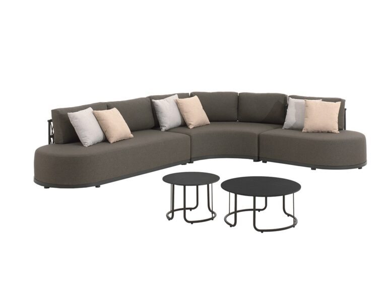 [98202] Lagos lounge set alu charcoal rope-cush cof tabl
